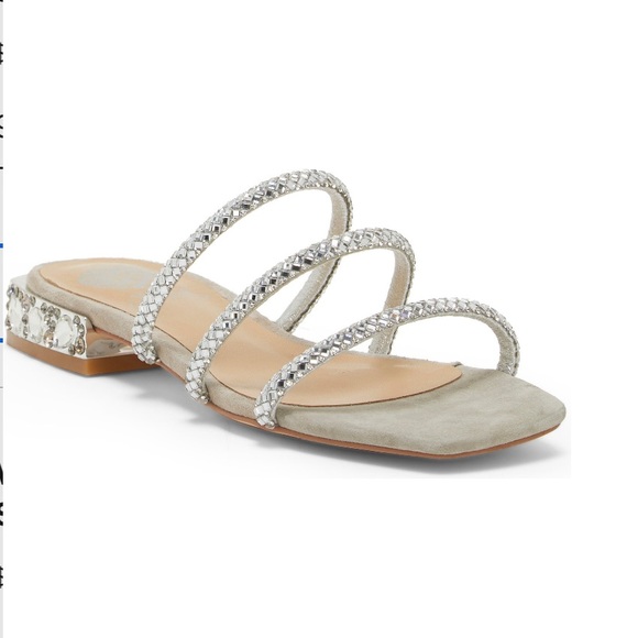 Vince Camuto Ramira Embellished Sandal In Taupe Color - New In Box- Reemoly
